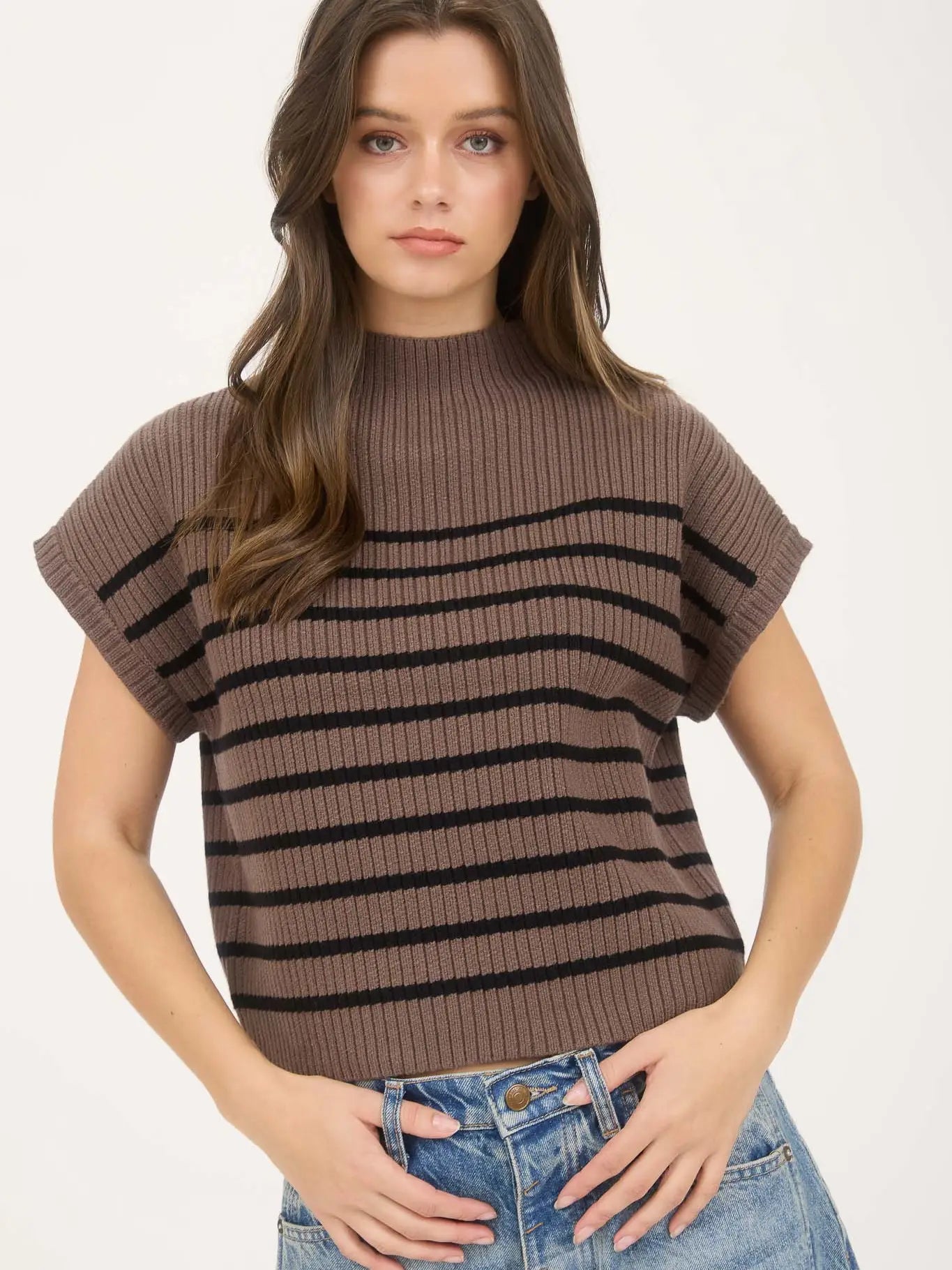 Sandi Mock Neck Sweater