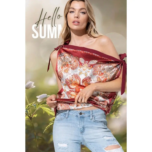 Satin Mandala Tank Top
