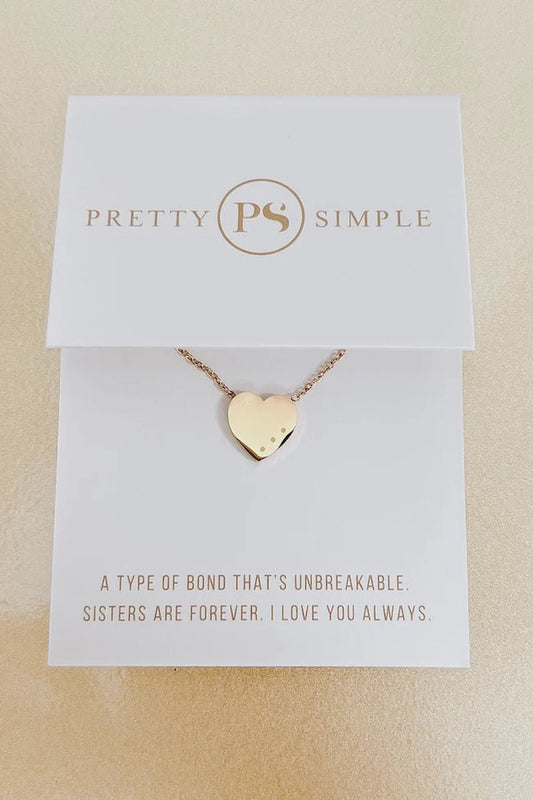 Sweet Heart Waterproof Necklace - Sister