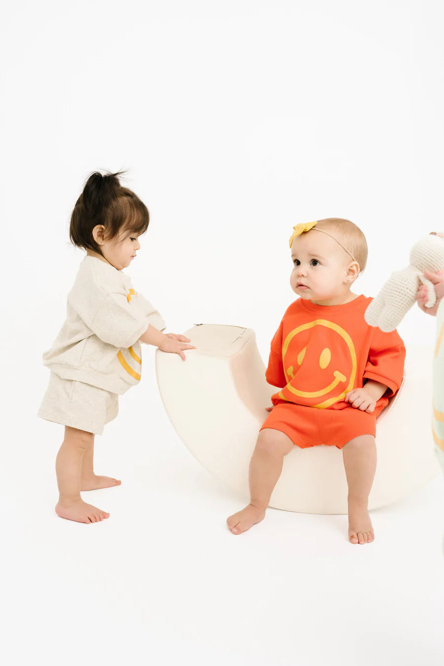 Oatmeal Short Sleeve Smiley Set