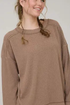 The Cali Ribbed Long Sleeve