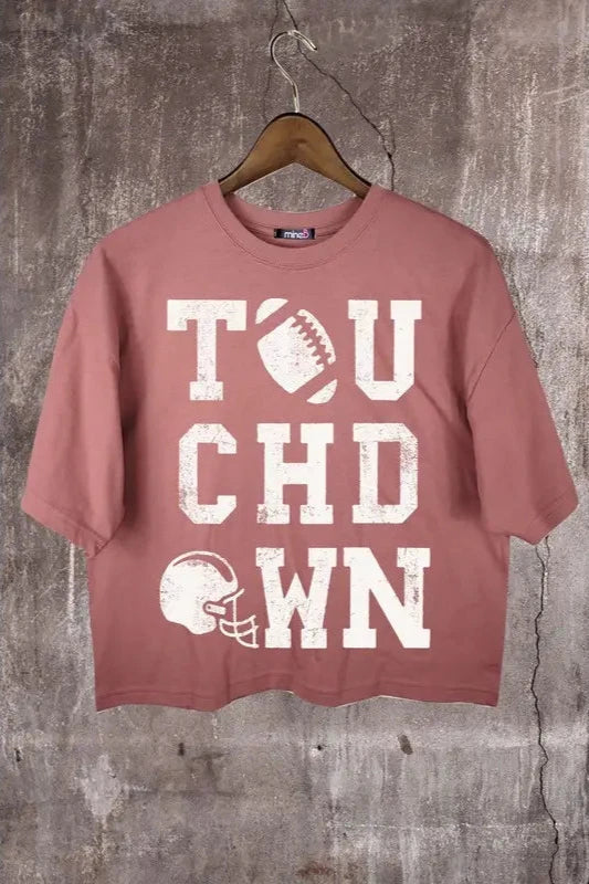 Touchdown Graphic Crop Top