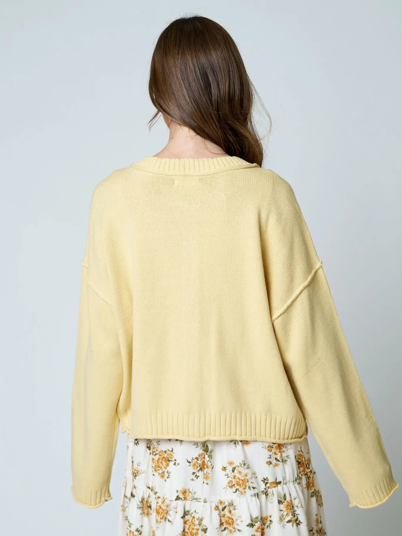 Victoria Exposed Seam Knit Cardigan